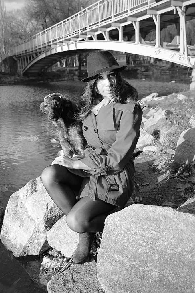 Black and white retro